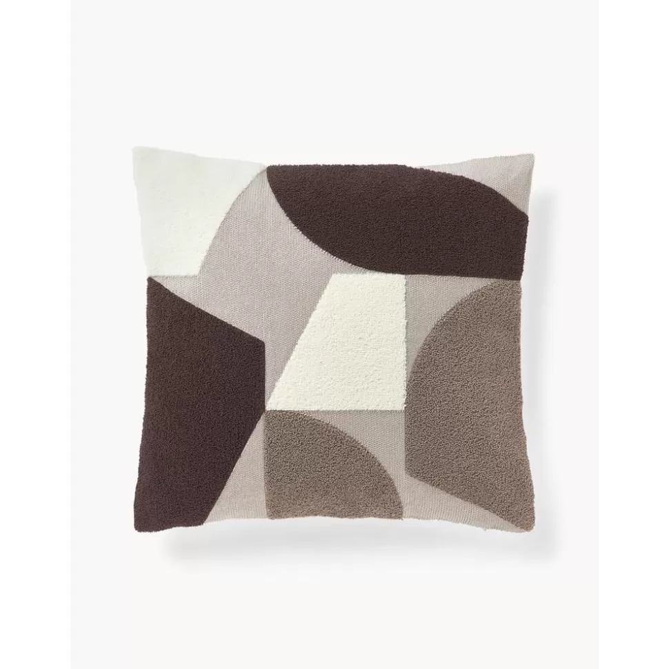 Store Westwing Collection Baumwoll-Kissenhulle Nomi Mit Abstrakter Verzierung