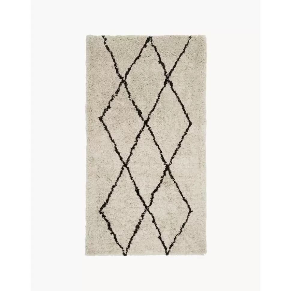 Hot Westwing Collection Flauschiger Hochflor-Teppich Nouria, Handgetuftet