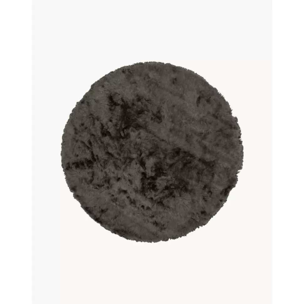 Online Westwing Collection Glanzender Hochflor-Teppich Jimmy, Rund