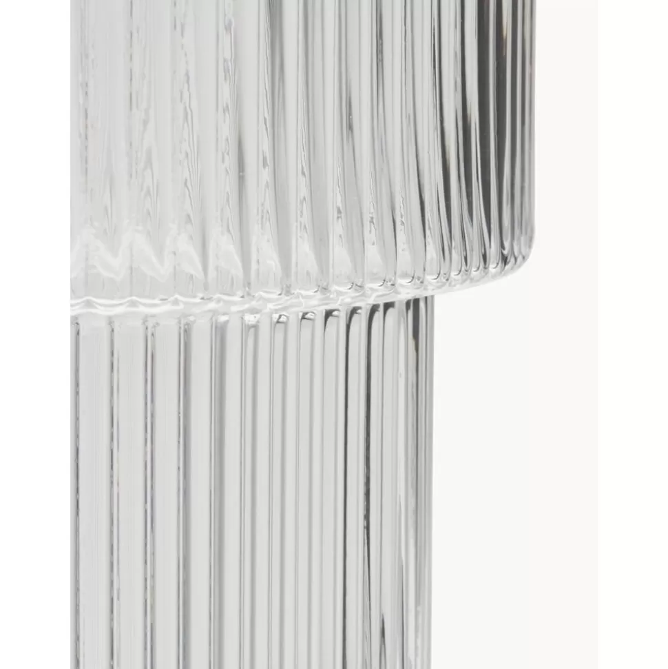 glasvase_lija_mit_geriffelter_oberflache_5-4.webp Discount Westwing Collection Glas-Vase Lija Mit Geriffelter Oberflache
