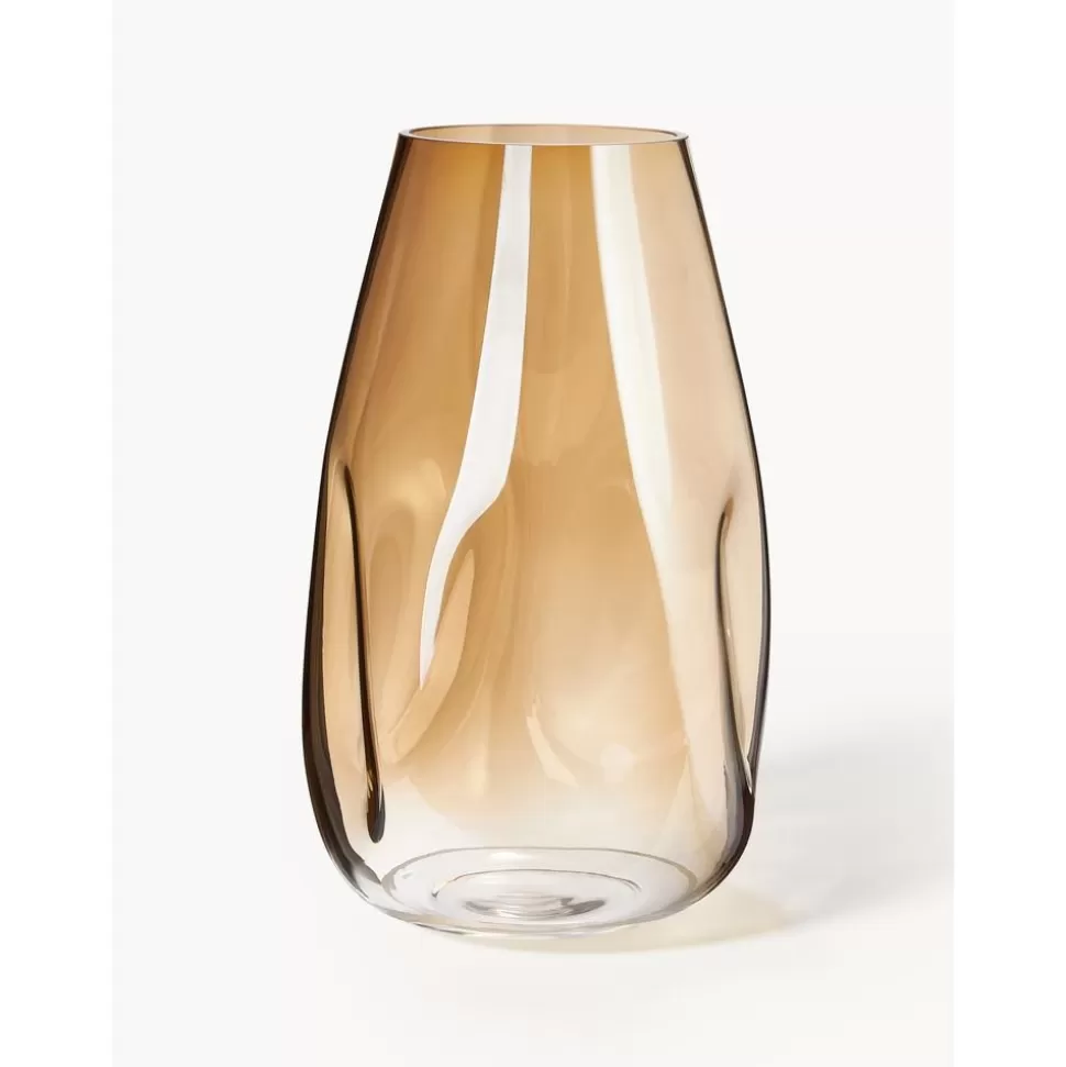 Fashion Westwing Collection Grose Mundgeblasene Glas-Vase Luster