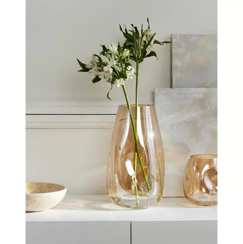 Fashion Westwing Collection Grose Mundgeblasene Glas-Vase Luster