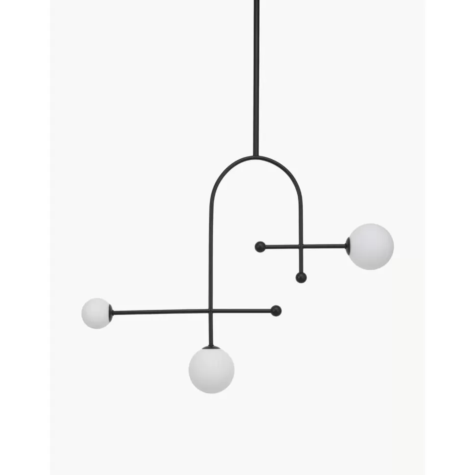 New Westwing Collection Grose Pendelleuchte Otis Aus Opalglas