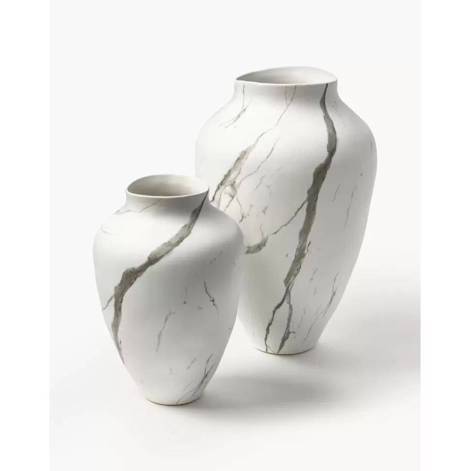 handgefertigte_vase_latona_marmoriert_2-2.webp Best Sale Westwing Collection Handgefertigte Vase Latona, Marmoriert
