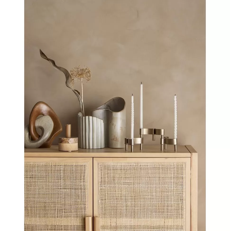 Cheap Bloomingville Handgefertigtes Vasen-Set Henaj Aus Steingut, 2Er-Set