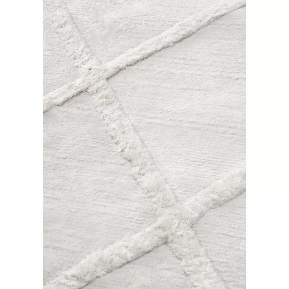 Discount Westwing Collection Handgetufteter Viskoseteppich Shiny Mit Rautenmuster