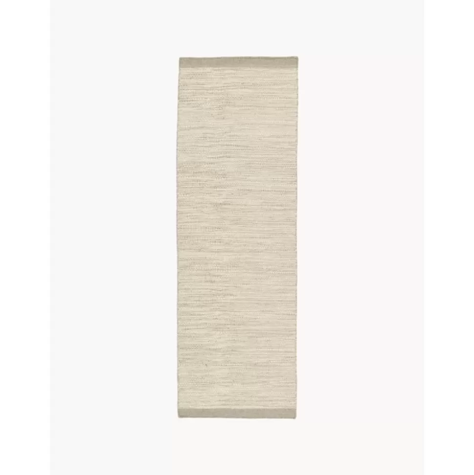 Cheap Linie Design Handgewebter Wolllaufer Asko, Meliert