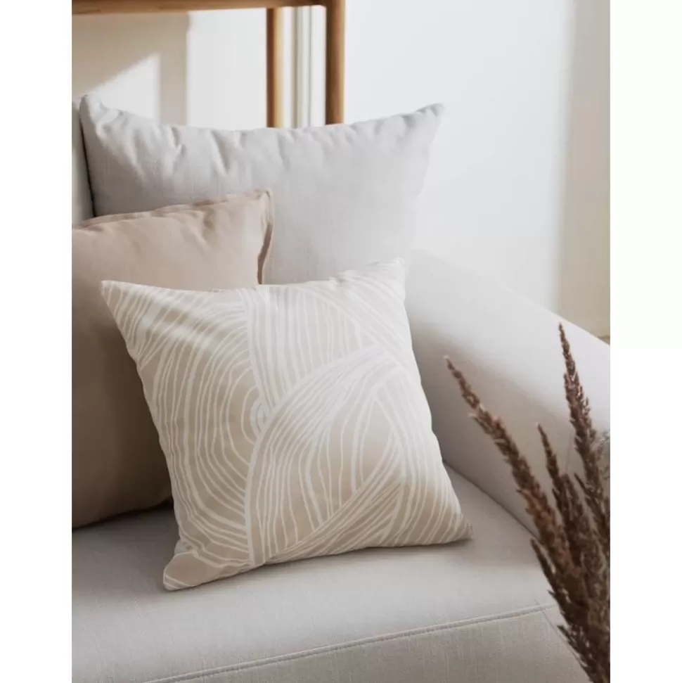 Cheap Westwing Collection Kissenhulle Korey Mit Abstraktem Print Aus Bio-Baumwolle