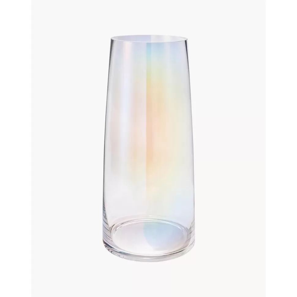 Fashion Westwing Collection Mundgeblasene Glas-Vase Myla, Irisierend