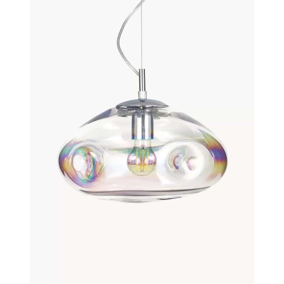 Sale Westwing Collection Pendelleuchte Amora Aus Irisierendem Glas