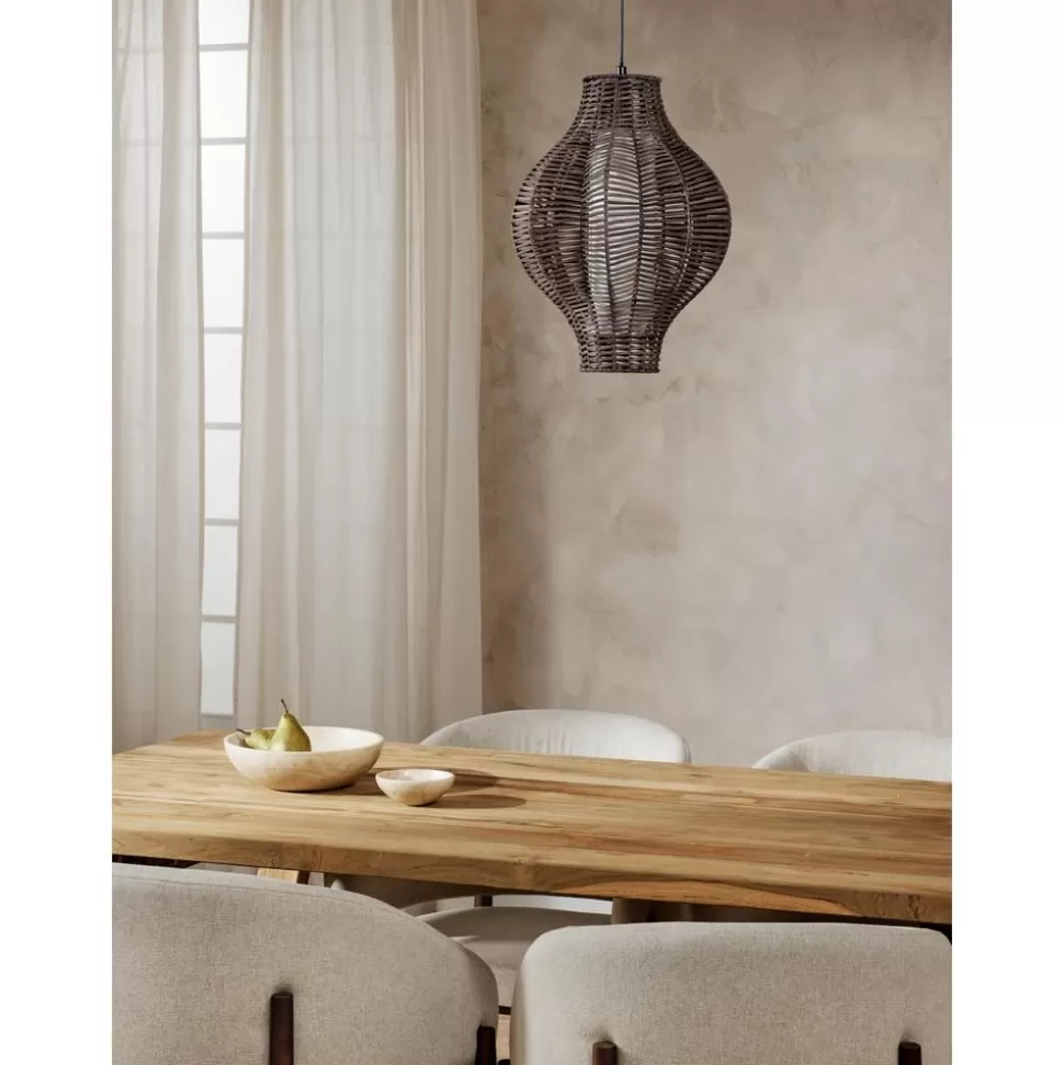 Outlet Westwing Collection Pendelleuchte Malena Aus Rattan