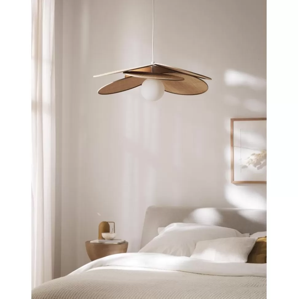 Discount Westwing Collection Pendelleuchte Milani Mit Dekor Aus Naturfaser