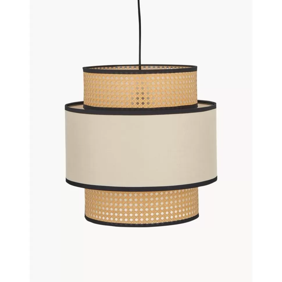 Hot Westwing Collection Pendelleuchte Vienna Aus Wiener Geflecht Mit Stoff