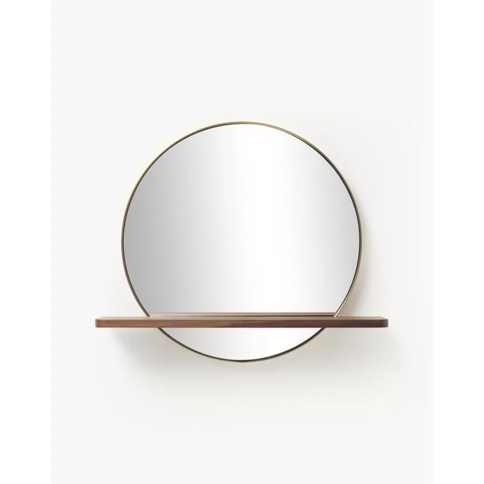 runder_wandspiegel_kenny_mit_holzablage_2-4.webp Cheap Westwing Collection Runder Wandspiegel Kenny Mit Holz-Ablage