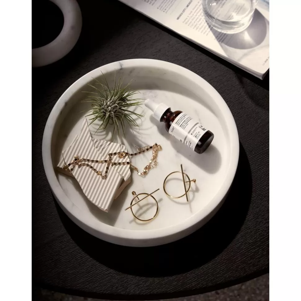 Flash Sale Westwing Collection Rundes Deko-Tablett Venice Aus Marmor