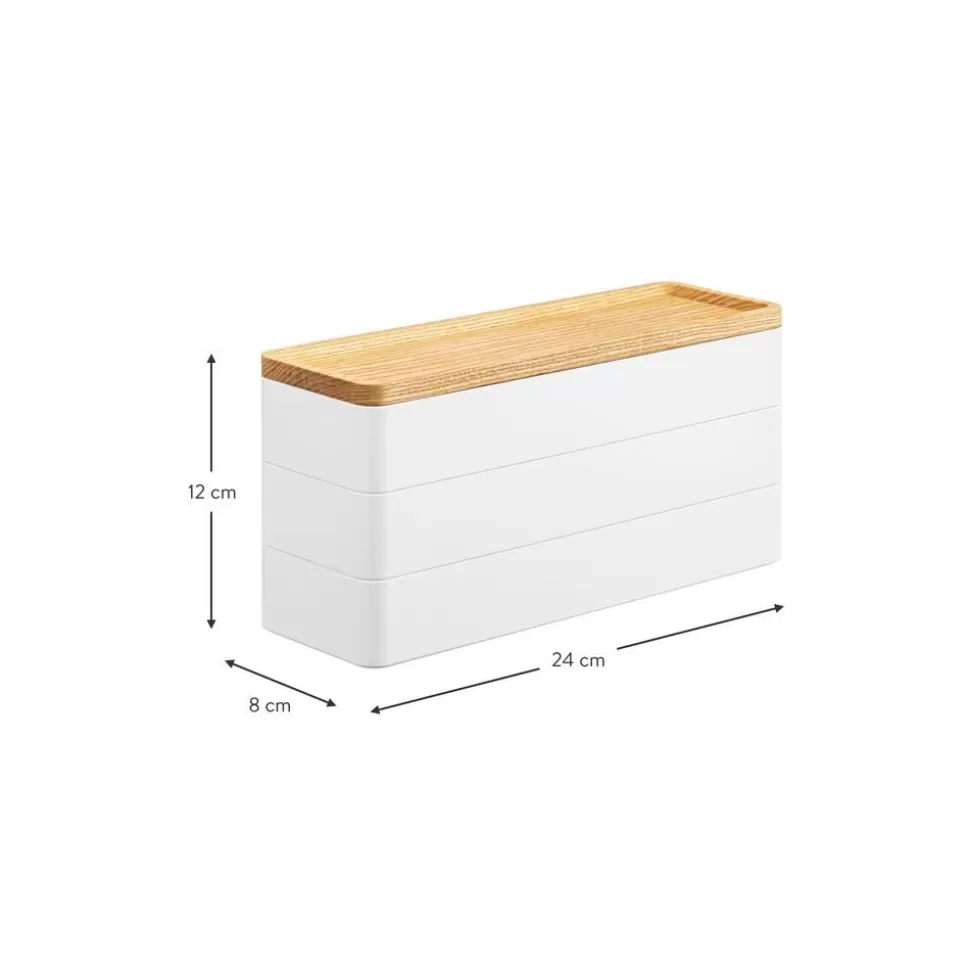 schmuckkastchen_rin_mit_deckel_3stufig_2-5.webp Flash Sale Yamazaki Schmuckkastchen Rin Mit Deckel, 3-Stufig