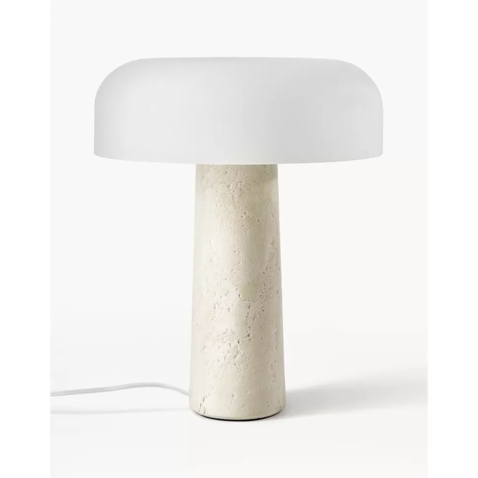 Sale Westwing Collection Tischlampe Carla Mit Travertinfus