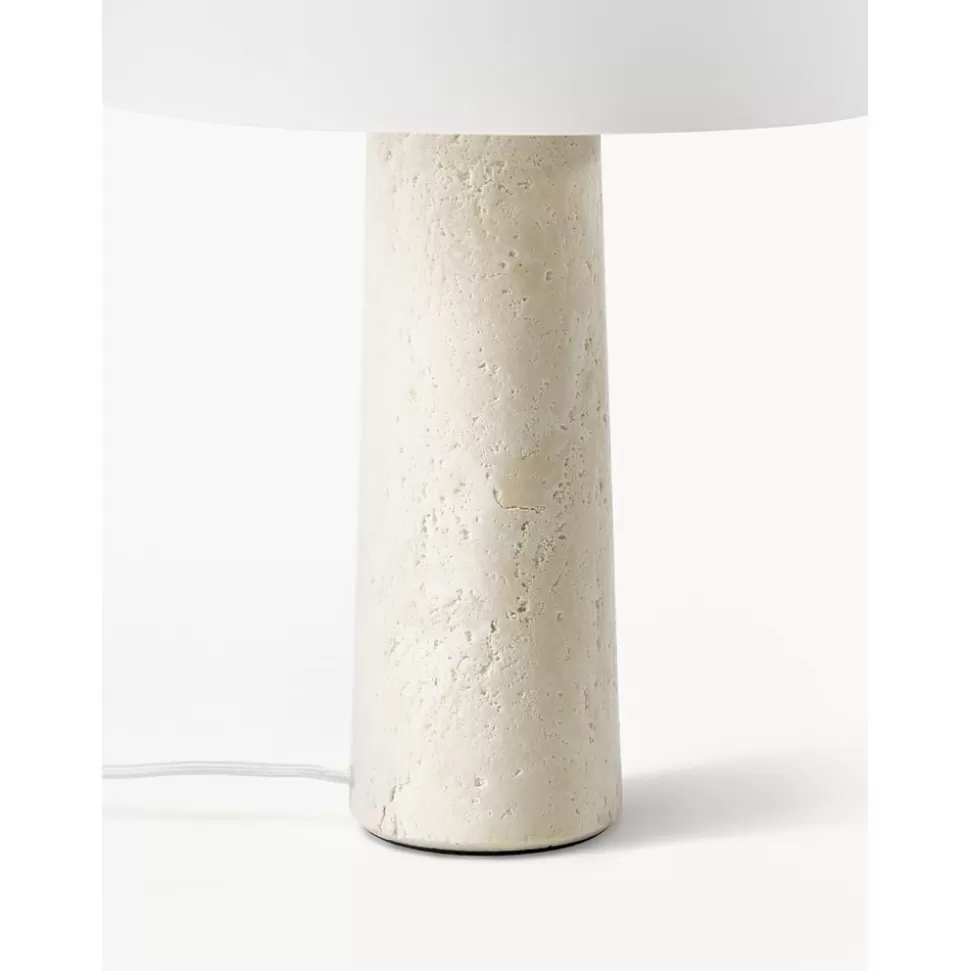 tischlampe_carla_mit_travertinfus_4-2.webp Sale Westwing Collection Tischlampe Carla Mit Travertinfus