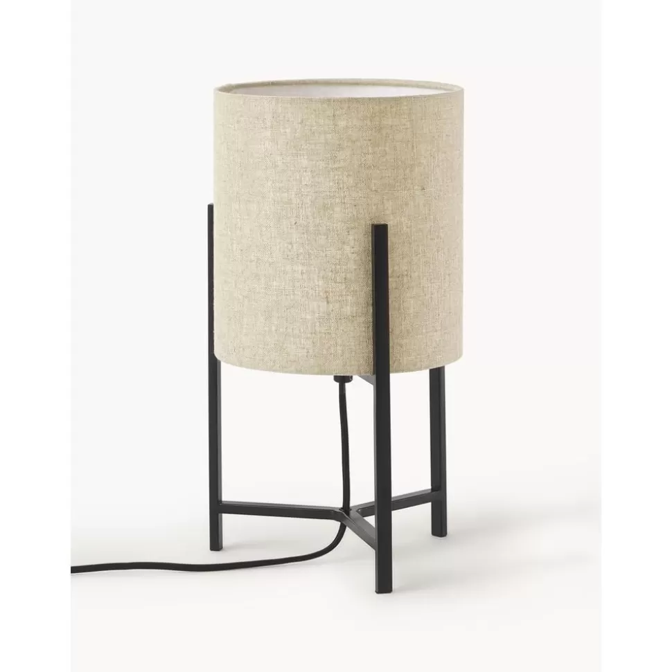 Outlet Westwing Collection Tischlampe Piper Aus Leinen