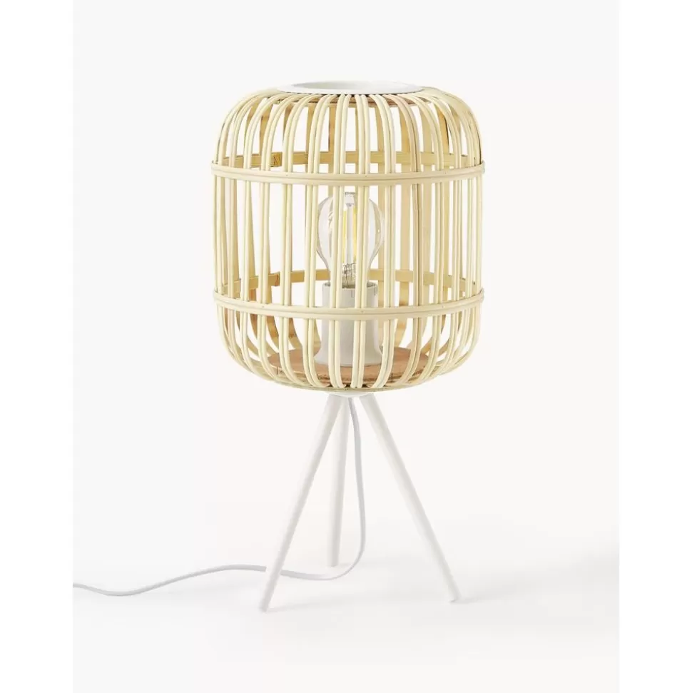 Clearance Westwing Collection Tripod Tischlampe Adam Aus Bambus