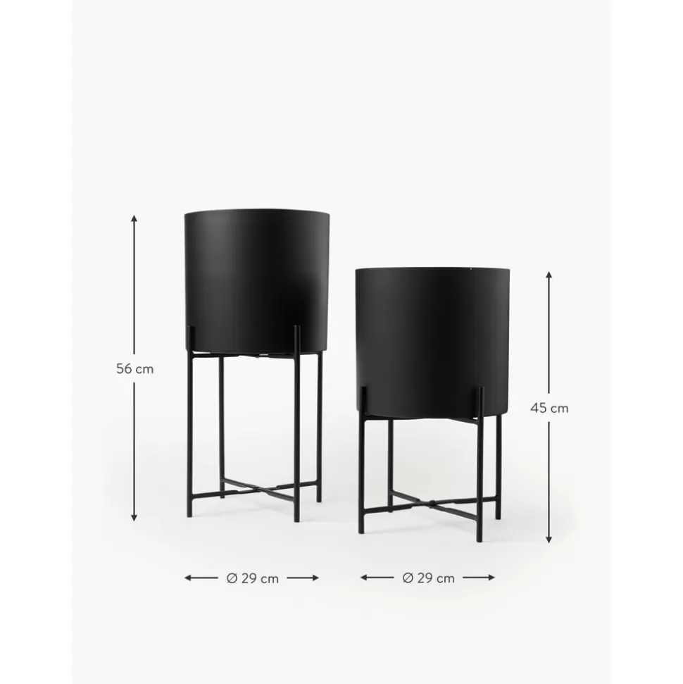 ubertopfset_mina_aus_metall_2erset_6-7.webp Cheap Westwing Collection Ubertopf-Set Mina Aus Metall, 2Er-Set