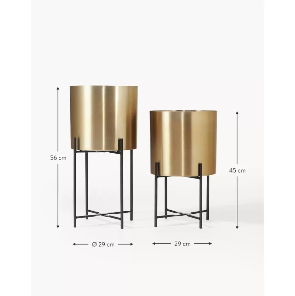 ubertopfset_mina_aus_metall_2erset_7-2.webp Cheap Westwing Collection Ubertopf-Set Mina Aus Metall, 2Er-Set