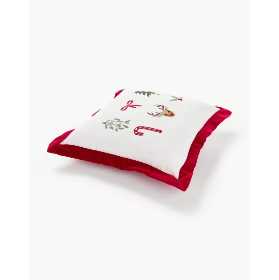 weihnachtlich_besticktes_samtkissen_rudy_mit_inlett_5-2.webp Best Sale Westwing Collection Weihnachtlich Besticktes Samt-Kissen Rudy, Mit Inlett