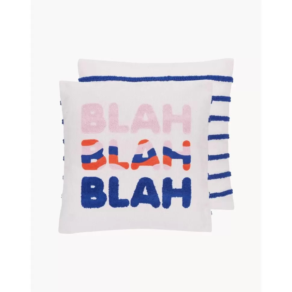 wendekissenhulle_blah_blah_mit_bestickter_aufschrift_0-2.webp Best Sale Westwing Collection Wende-Kissenhulle Blah Blah Mit Bestickter Aufschrift